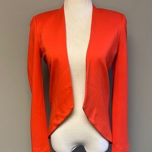 Blaque Label Vibrant Orange Open Front Blazer (XS)